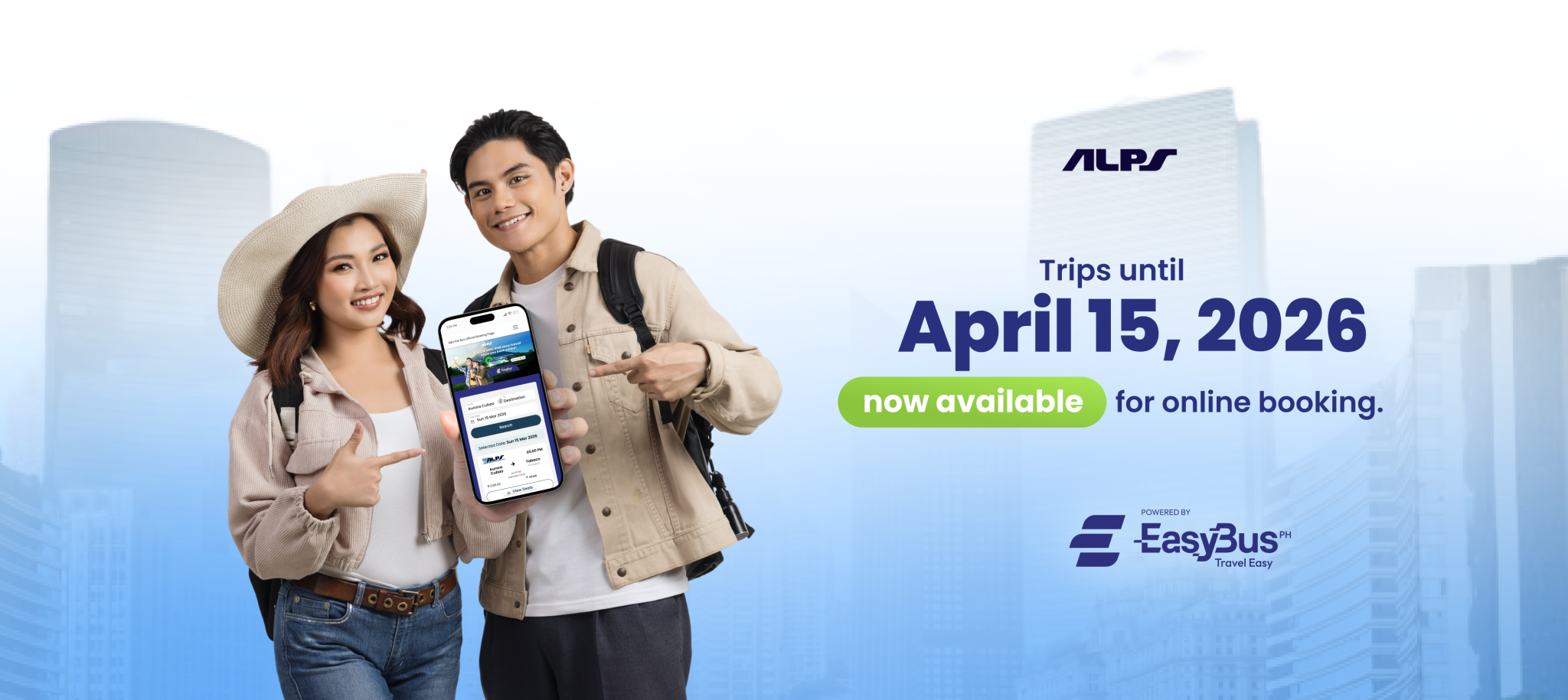 Trips are available until April 15, 2026